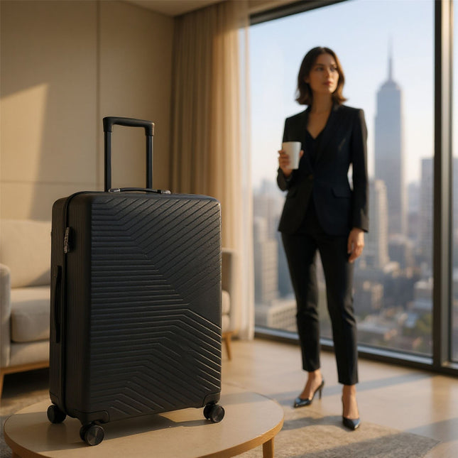 Hardshell Suitcase Set Robust 8 Wheel Cabin Luggage Case Bag