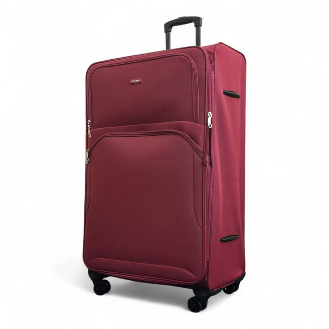 Expandable Soft 8 Wheel Lightweight Suitcase Luggage Travel Bags Set