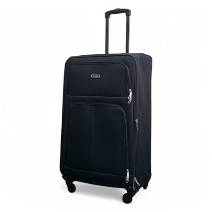 Expandable Soft Shell 4 Wheel Luggage Travel Cabin Suitcase Set Holiday Bags