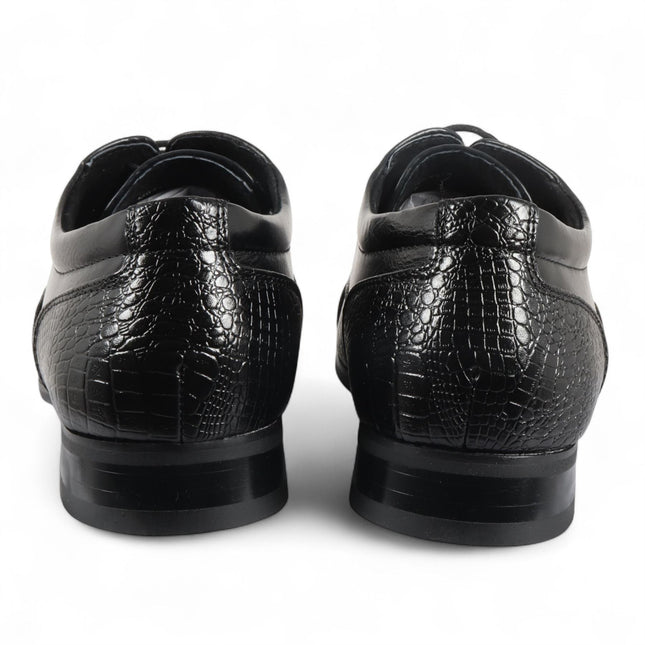 Men's Black Classic Lace-Up Brogue Formal Shoes
