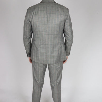 Mens IM2 Classic Plain Grey 3 Piece Suit