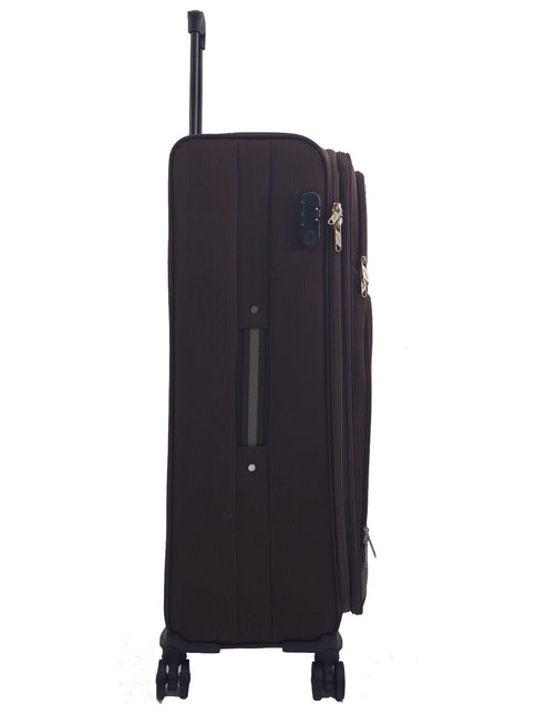 Soft Shell Suitcase Luggage Set Travel Light Carry On Cabin Bag
