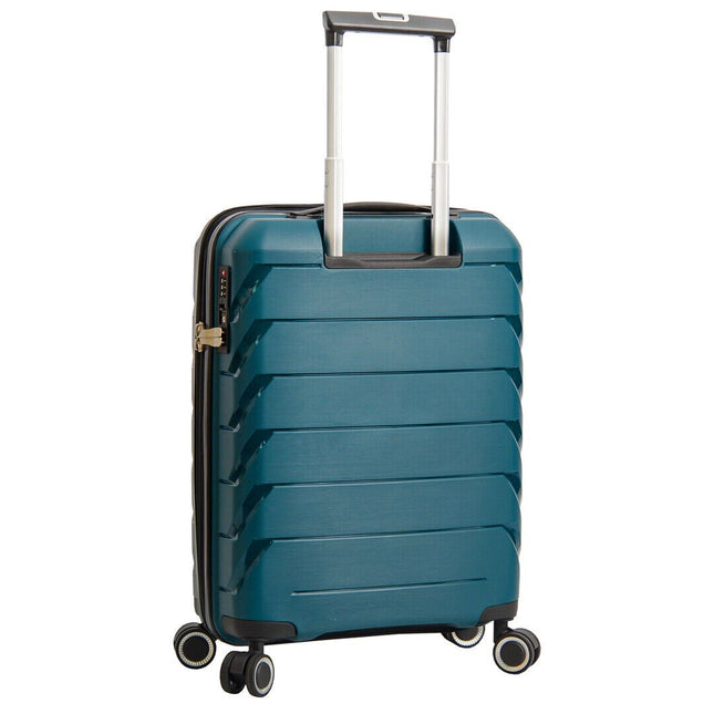 Dual 4 Wheel Hard Shell Strong Luggage Suitcase