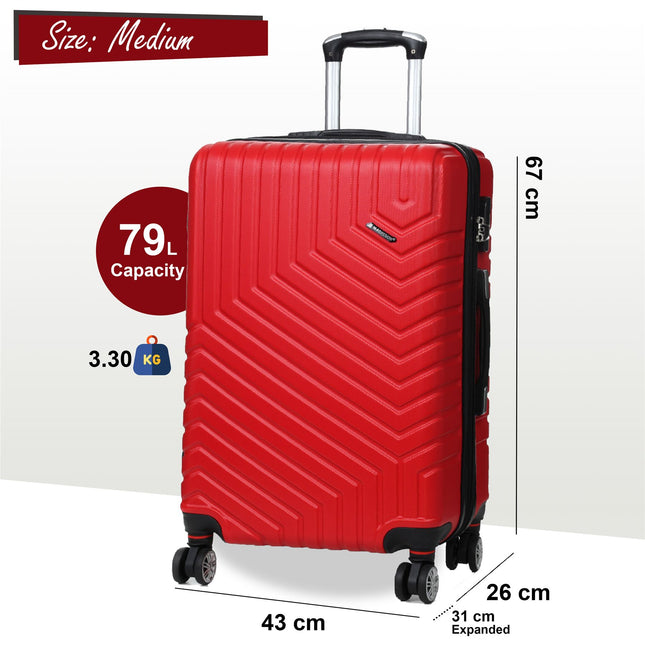 Expandable Hard Shell 8 Wheels Luggage Travel Cabin Bags Suitcase Set