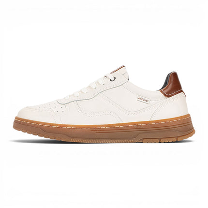 Pikolinos Men's White Leather Sneaker Trainers Lace-Up Sports Shoes - Salinas