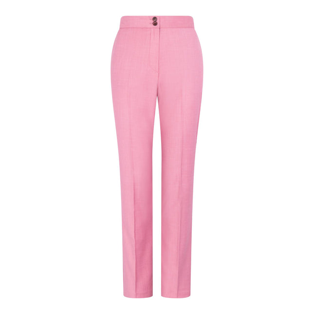 Women's 3 Piece Tailored Fit Plain Pink Formal Office Suit
