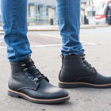 Panama Jack Men's Glasgow GTX C3 Black Waterproof Leather Ankle Boots