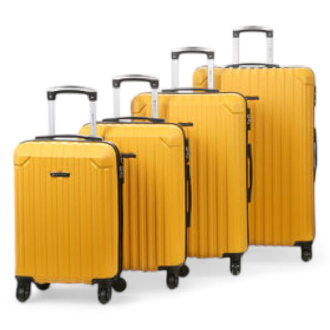 Hard Shell ABS 4 Wheels Luggage Travel Cabin Suitcase Set