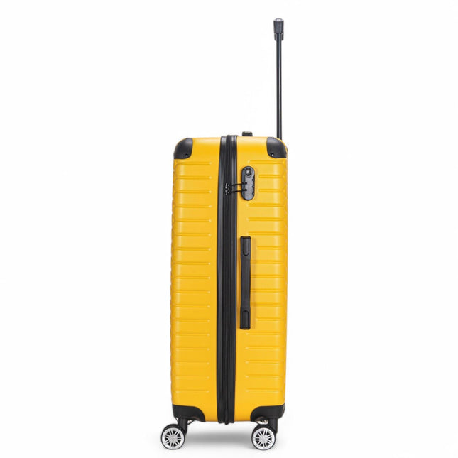 Hard Shell ABS 8 Wheel Luggage Travel Cabin Holiday Bags Suitcase Set