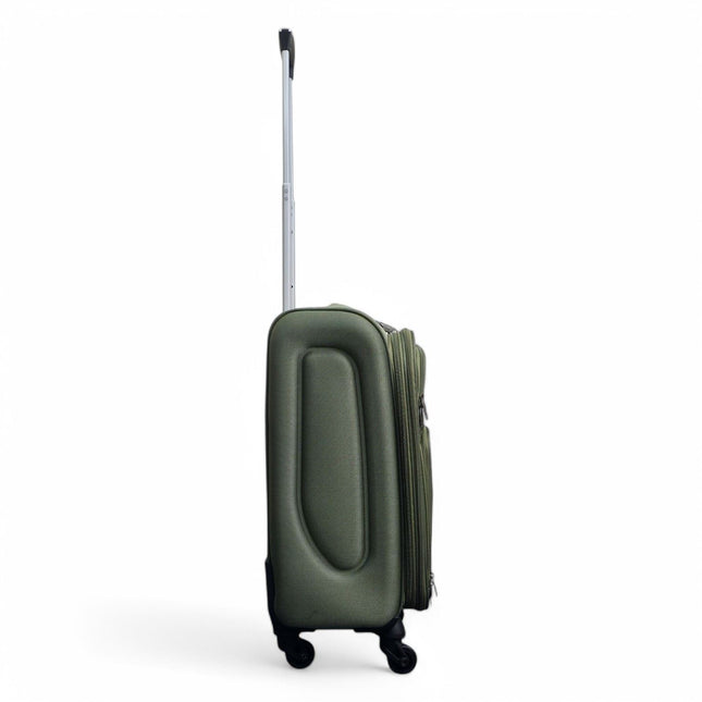 Expandable Soft Shell Cabin Suitcase 50.5 x 37 x 26 cm Luggage Suitable for Easyjet, Ryanair