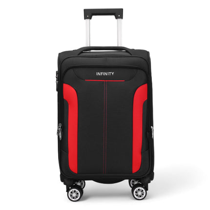 Soft Cabin Suitcase 36.5 x 23.5 x 58 cm Nylon 900D Suitable Integrated Lock for Easyjet, Ryanair, Wizzair