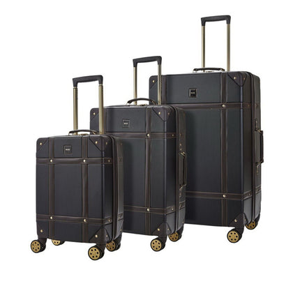 Vintage Hard Shell  Luggage Trunk Suitcase Set