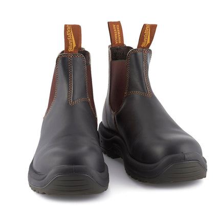 Blundstone #192 Brown Steel Toe Chelsea Boot