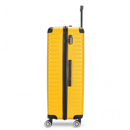 Hard Shell ABS 8 Wheel Luggage Travel Cabin Holiday Bags Suitcase Set