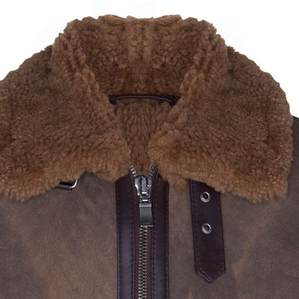 Mens B3 Sheepskin WW2 Bomber Jacket-Arnsberg