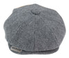 Mens Peaky Blinders Tweed Gatsby Flat Baker Hat With Razor Blade