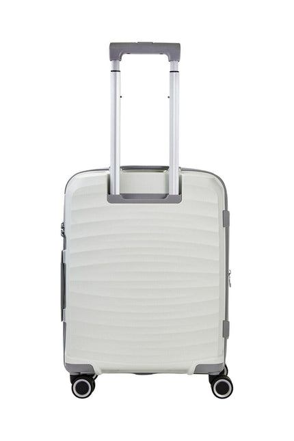 Hard Shell Classic Suitcase 8 Wheel Cabin Luggage Trolley Travel Bag