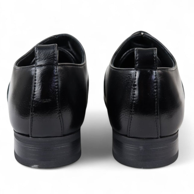 Men’s Black Classic Lace Up Oxford Derby Shoes