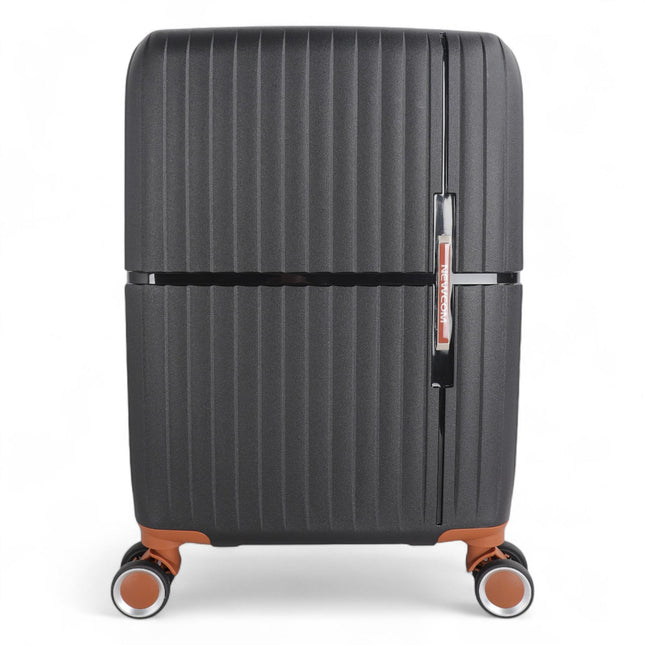 Strong Hard Shell Suitcase Set 8 Wheel Cabin Luggage Holiday Travel Case