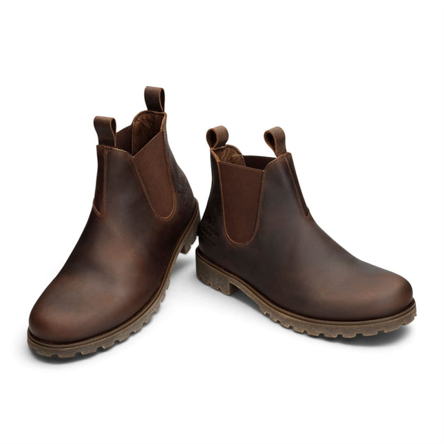 Panama Jack Men's Brown Leather Waterproof Chelsea Boots - Biar C1