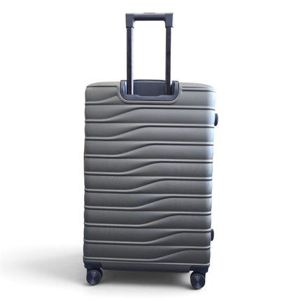Hardshell Coffee Suitcase Set Robust 8 Wheel Luggage Cabin Case Bag