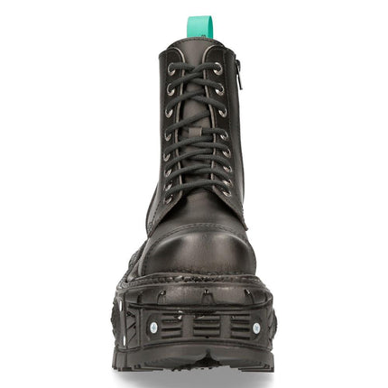 New Rock Vegan Leather Combat Platform Boots- TANKMILI083C-V2