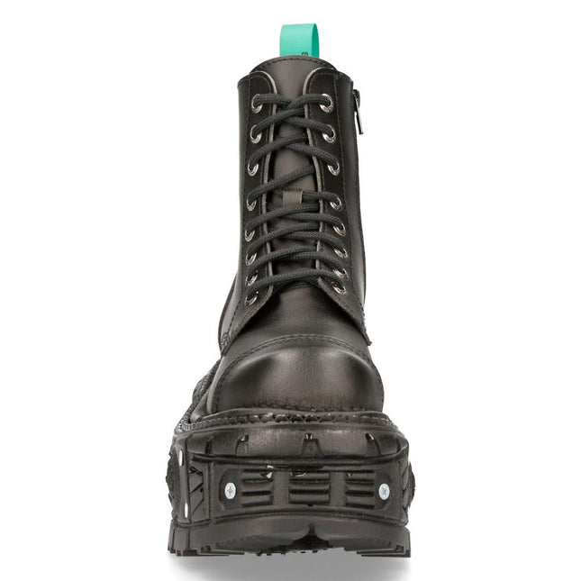New Rock Vegan Leather Combat Platform Boots- TANKMILI083C-V2