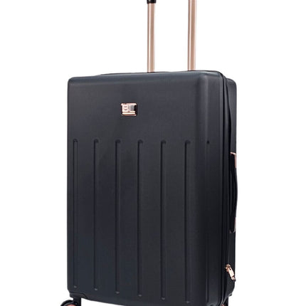 Lightweight Black Hard Shell ABS Suitcase Set Luggage Travel Cabin Case Bags