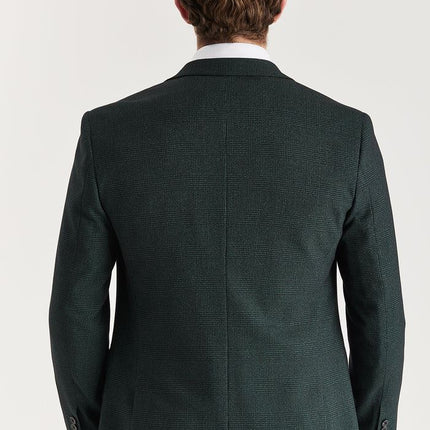 Men's Green Suit Blazer Prince Of Wales Formal Blazer