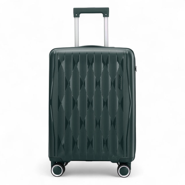 Robust Hard Shell Cabin Suitcase 37.5 x 20.5 x 55 cm TSA Luggage Suitable for Easyjet, Ryanair, Wizzair