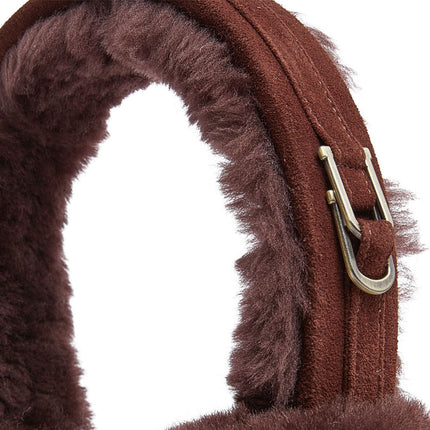 Womens Sheepskin Shearling Winter Ear Muffs Warm Comfortable