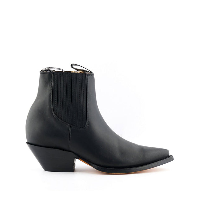 Grinders Unisex Black Western Chelsea Boots - Mustang