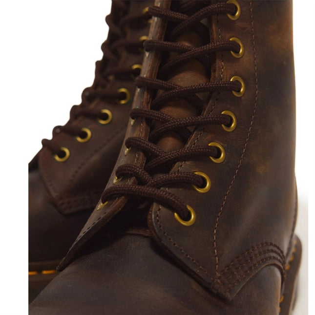 Dr Martens 1460 Brown Crazy Horse Leather Combat Boots - 11822203