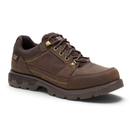 Caterpillar (CAT) Men's Dark Brown Leather Water-Resistant Hiking Shoes - Pursue Hiker Lo