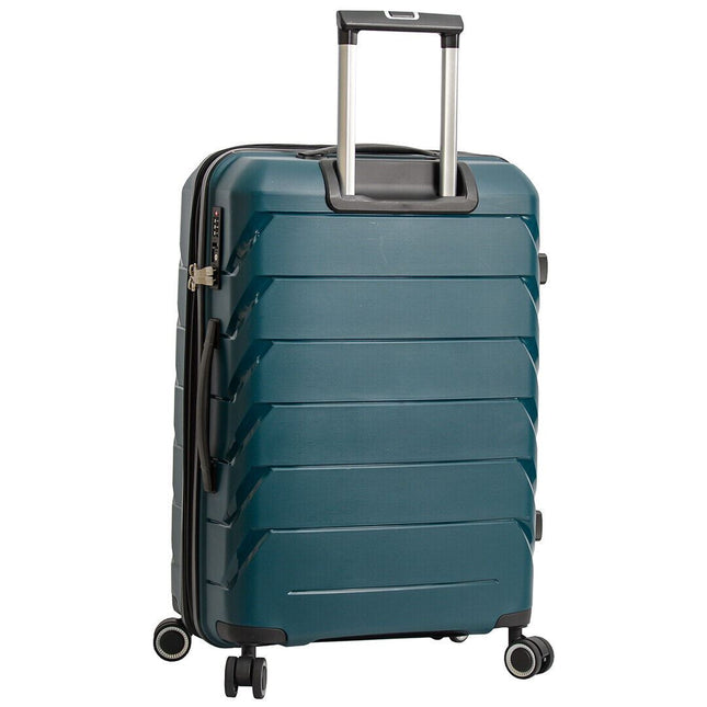 Dual 4 Wheel Hard Shell Strong Luggage Suitcase