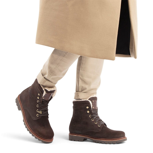 Panama Jack Men's Brown Leather Waterproof Lace-Up Ankle Boots - P03-Aviator C41