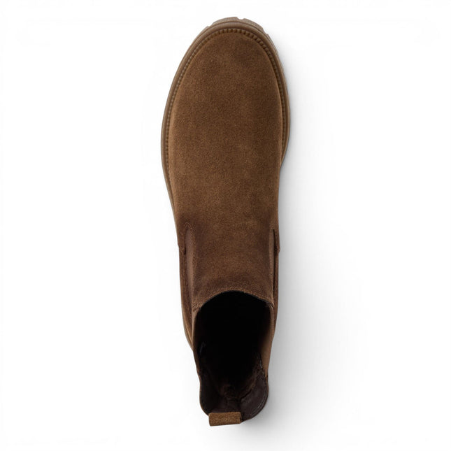 Tamaris Womens Brown Leather High Chelsea Ankle Boots - 25427-41