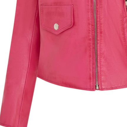 Women's Classic Brando Biker Leather Jacket - Broome