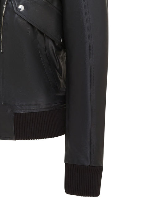 Men's Air Force A2 USAF Black Aviator Bomber Leather Cowhide Jacket