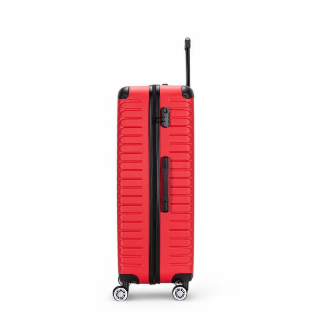 Hard Shell ABS 8 Wheel Luggage Travel Cabin Holiday Bags Suitcase Set