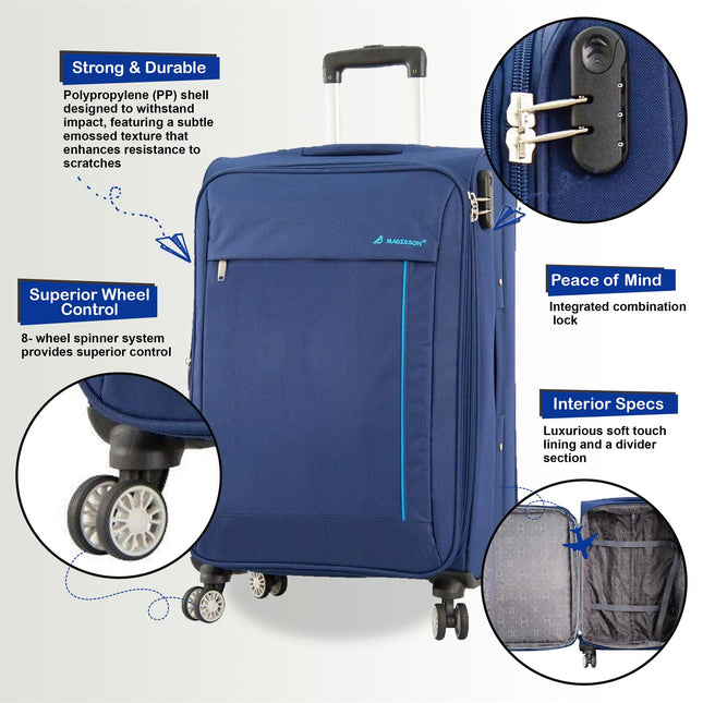 Lightweight Soft Casing Travel Luggage Suitcases