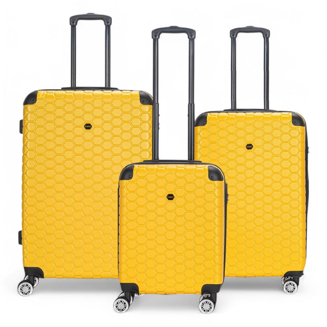 Hard Shell ABS 8 Wheel Luggage Travel Cabin Holiday Bags Suitcase Set