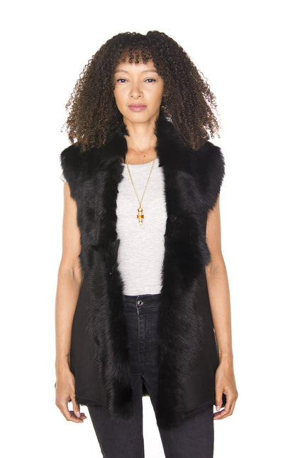 Women's Toscana Sheepskin Long Gilet-Sorocaba