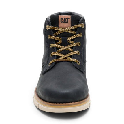 Caterpillar (CAT) Men's Water-Resistant Black Leather Ankle Boots - Estimate Chukka