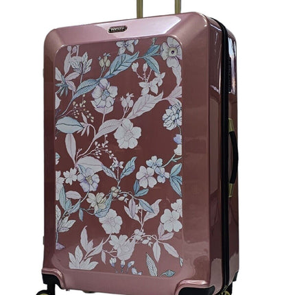 Hard Shell Flower Print Suitcase Luggage Set