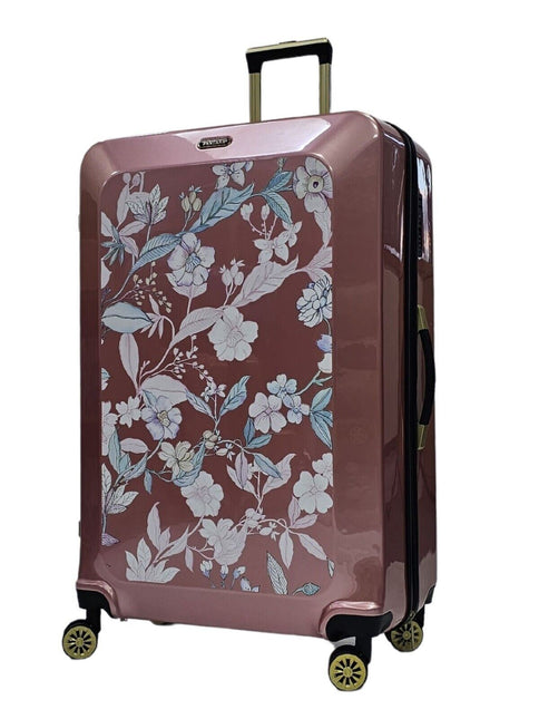 Hard Shell Flower Print Suitcase Luggage Set