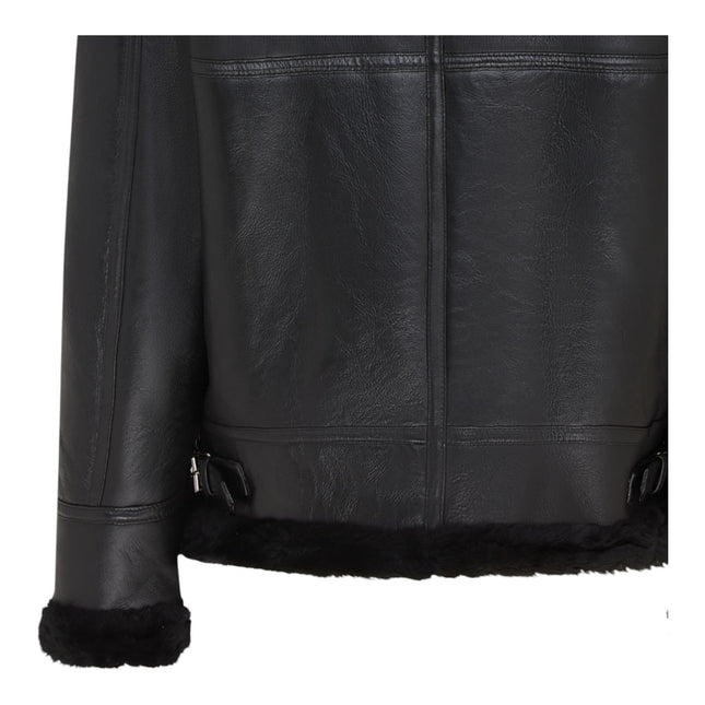 Mens B3 Aviator Real Sheepskin Leather Flying Jacket-Hobart