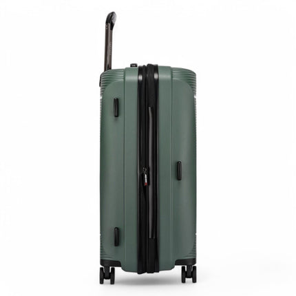 Expandable Hard Shell PP 8 Wheel Luggage Travel Cabin Holiday Bags Suitcase Set
