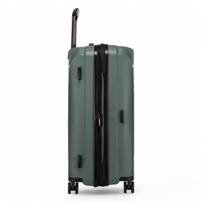Expandable Hard Shell PP 8 Wheel Luggage Travel Cabin Holiday Bags Suitcase Set