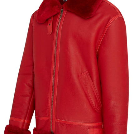 Mens B3 Bomber RAF Aviator Sheepskin Jacket -Wyndham